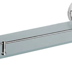 Полка в ванную, сталь + стекло, хром Ledeme L3307-1