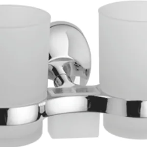Стакан для зубной щетки, сталь + стекло, хром Ledeme L3308