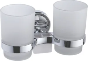 Стакан для зубной щетки, сталь + стекло, хром Ledeme L3508