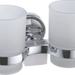 Стакан для зубной щетки, сталь + стекло, хром Ledeme L3508