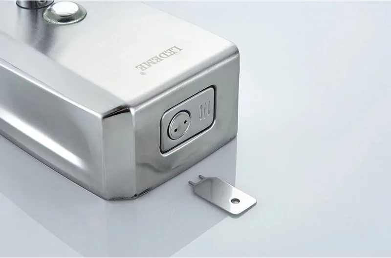 Дозатор жидкого мыла (антивандальный), нержавеющая сталь, сатин Ledeme L404