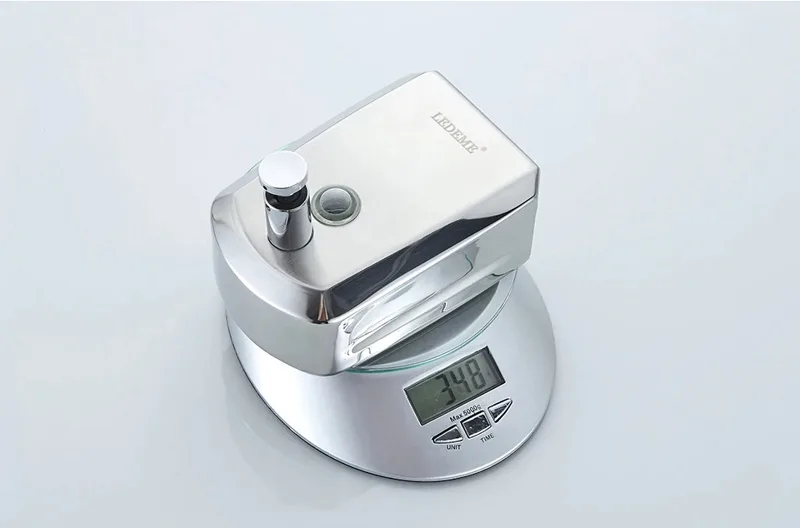 Дозатор жидкого мыла (антивандальный), нержавеющая сталь, сатин Ledeme L404