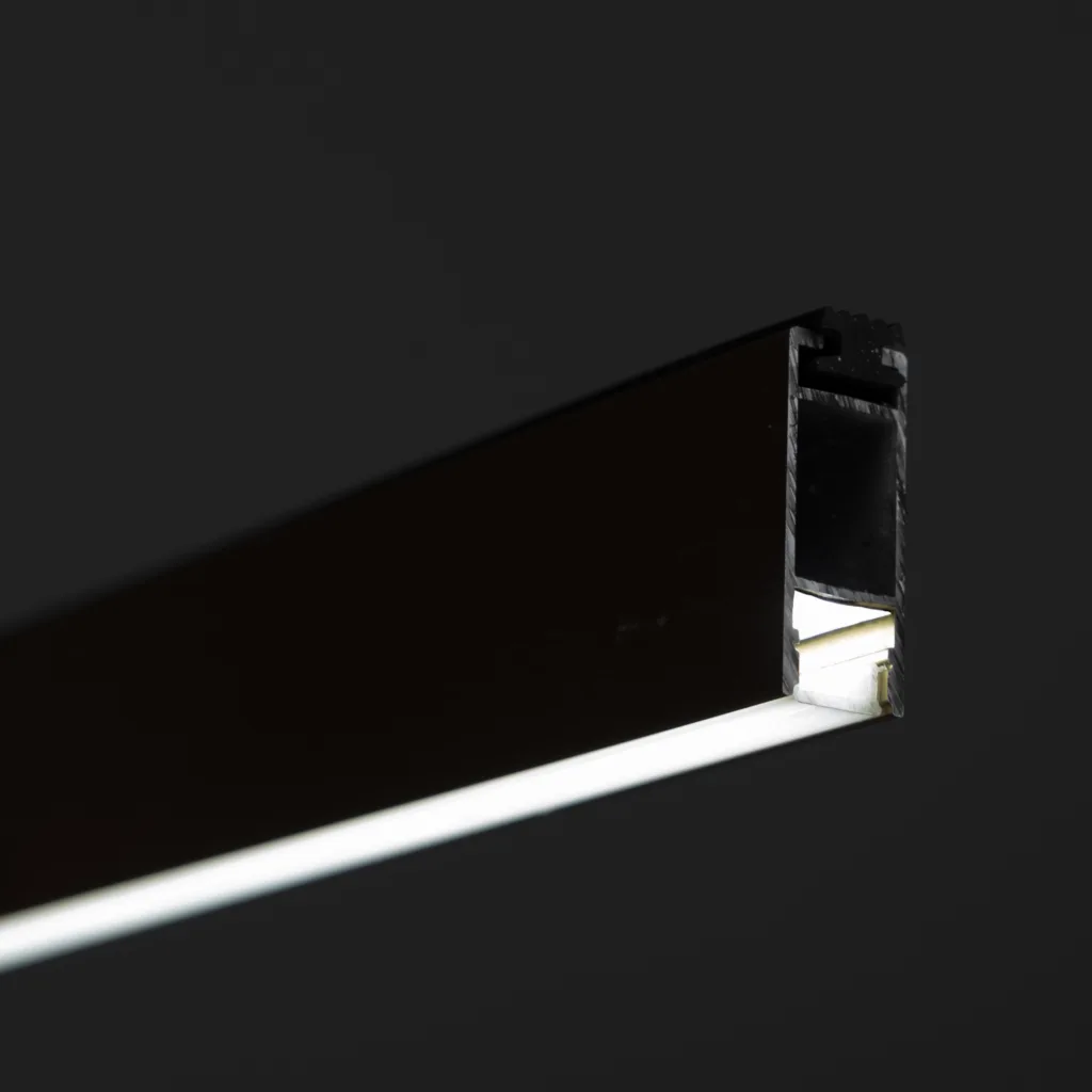 Штанга гардеробная прямоуг. FAME LUMI L-3000 с демпфером, белый матовый AKS