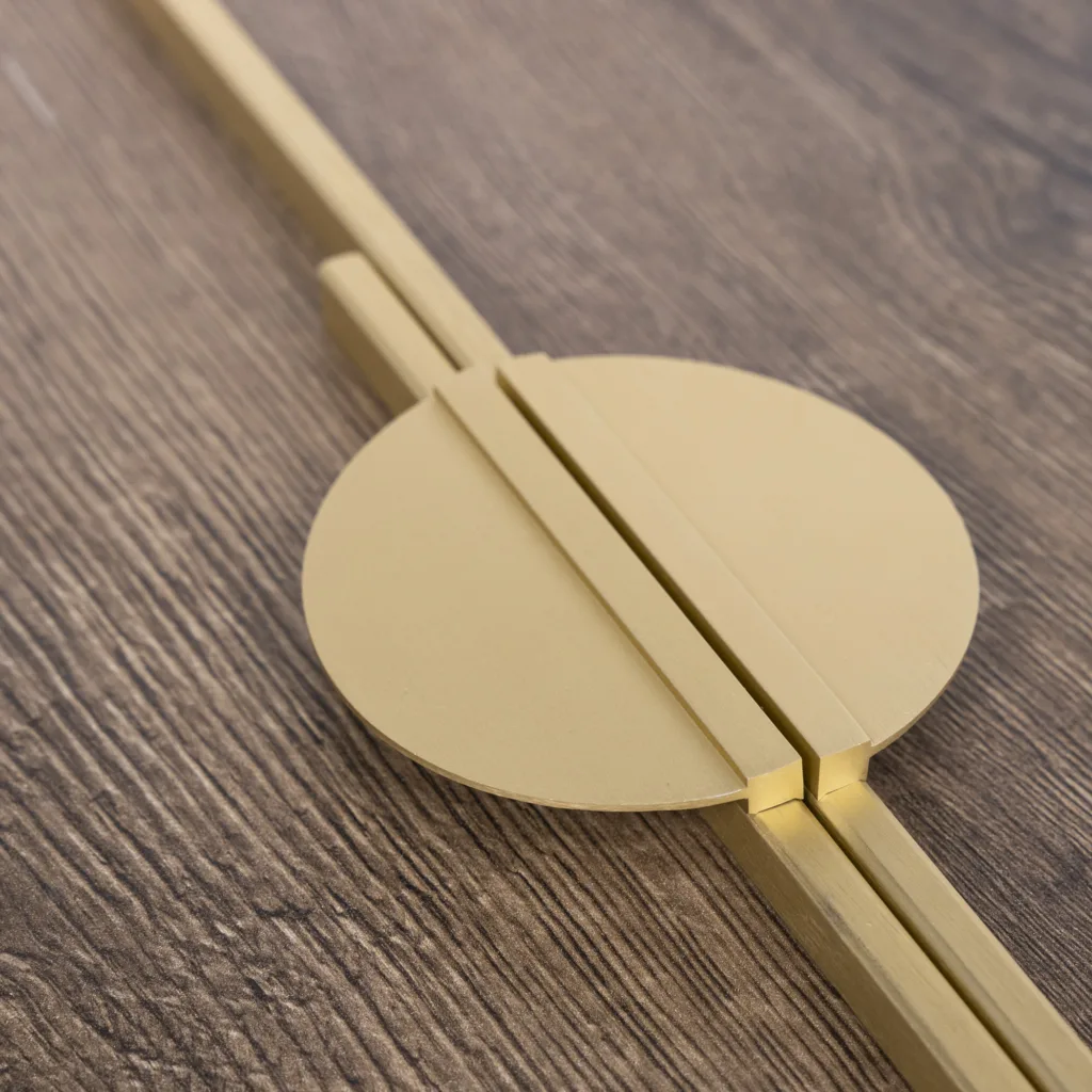 Ручка меб. скоба алюм. FORTUNA 511/600 брашированное золото, AKS