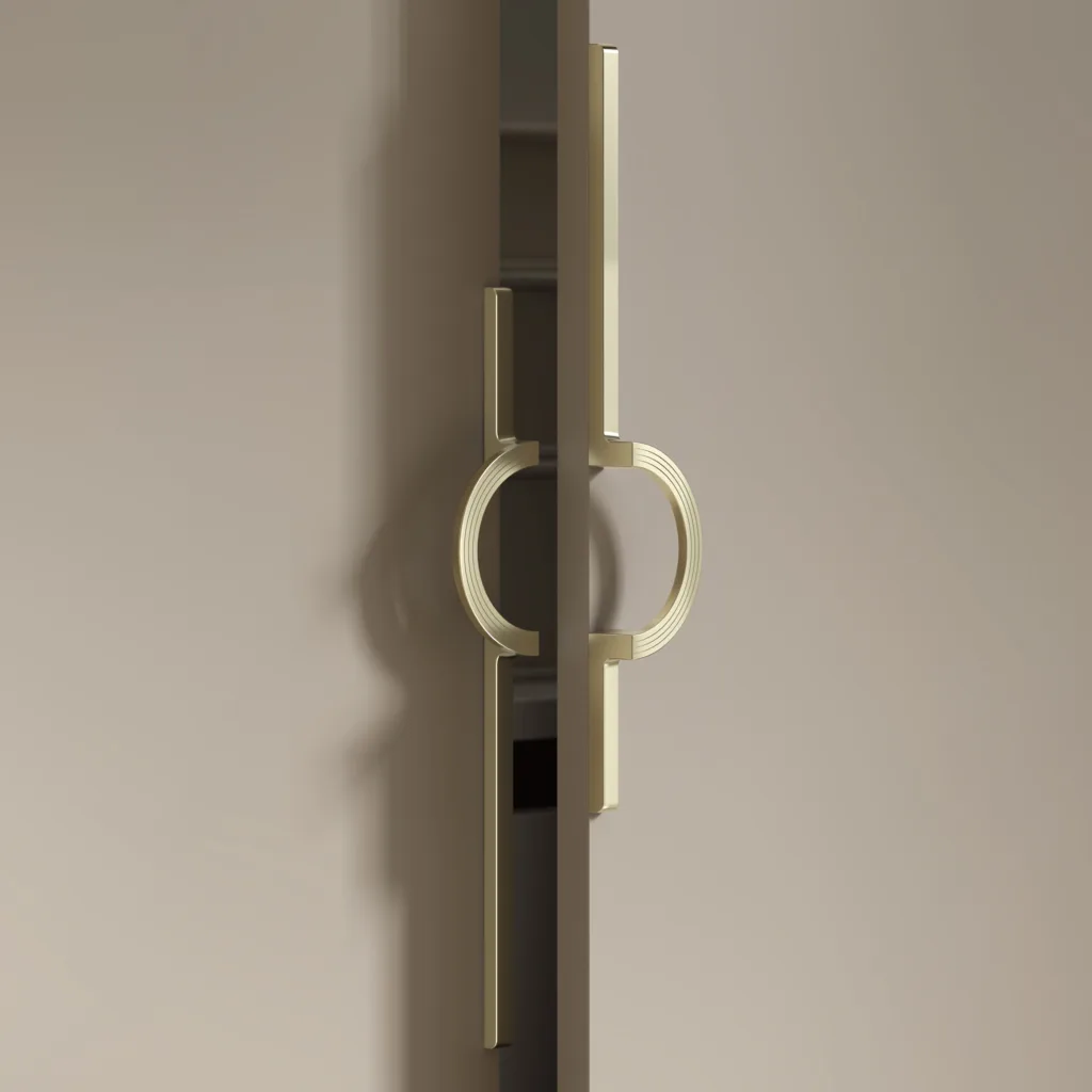 Ручка меб. скоба мет. ELEGANCA 256, брашированное золото, AKS