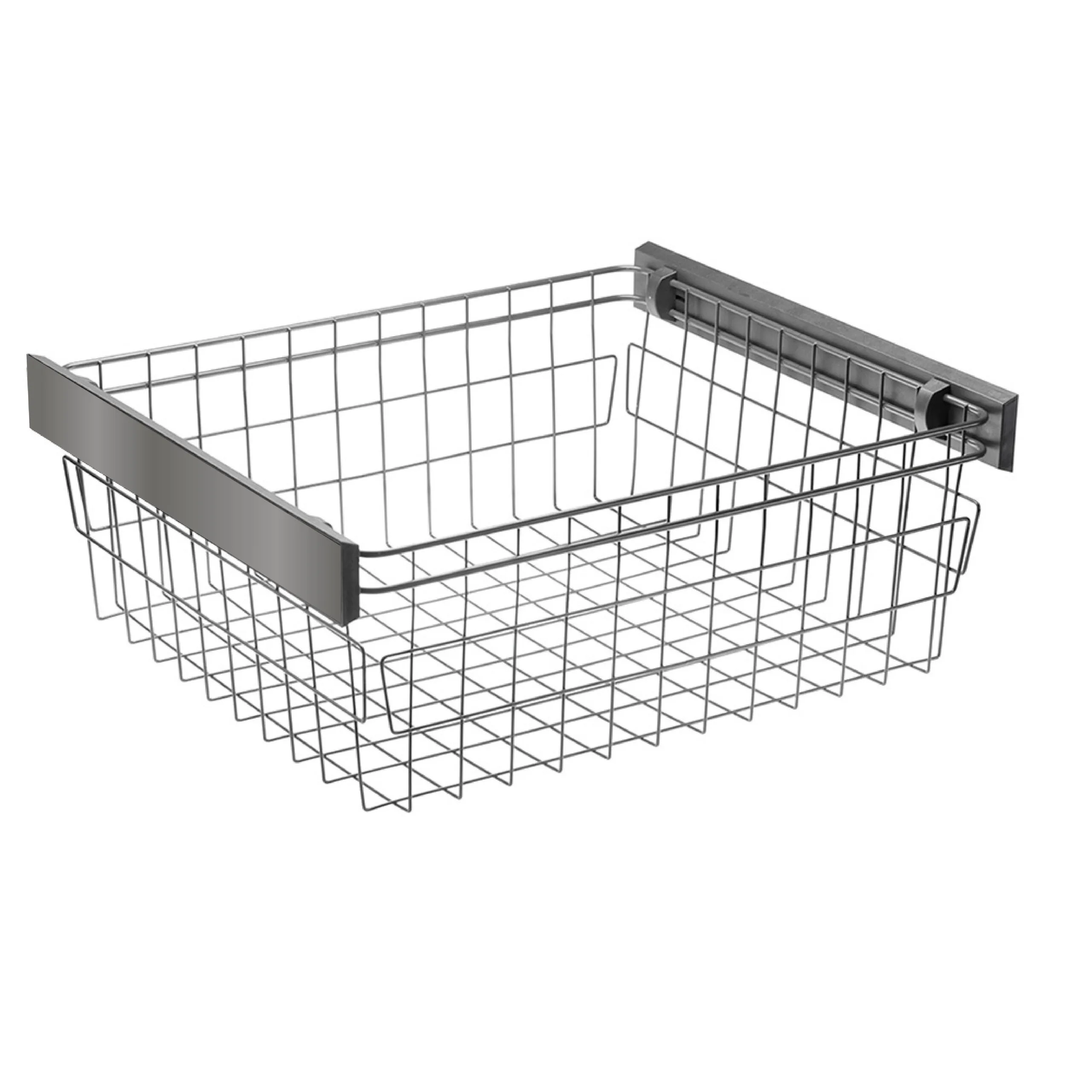 Корзина для белья SMART 600 мм, без направляющих, графит