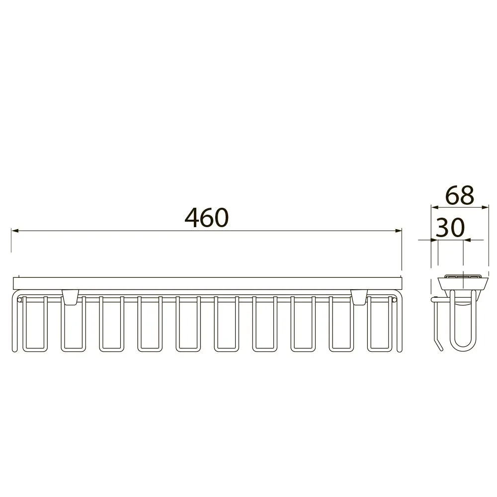 Вешалка для ремней и галстуков SMART,белый