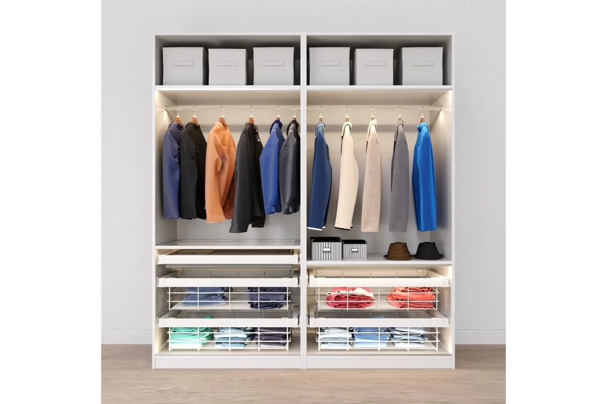 Корзина для белья ELITE 600 мм, белая