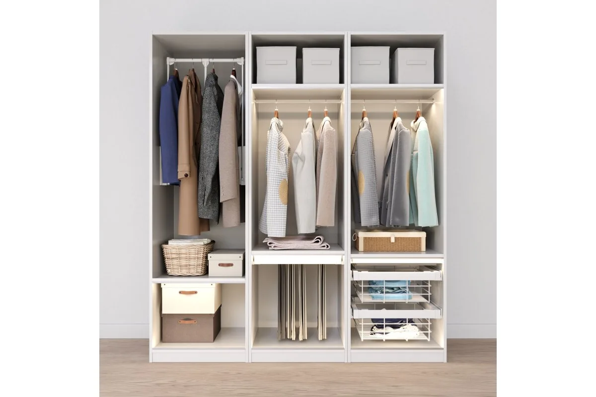 Корзина для белья ELITE 600 мм, белая