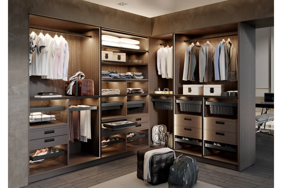 Корзина для белья ELITE 900 мм, графит