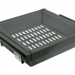 Корзина для белья ELITE 600 мм перфорированная, графит