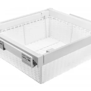 Корзина для белья ELITE 600 мм из ротанга ,белая