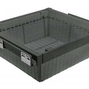 Корзина для белья ELITE 600 мм из ротанга , графит