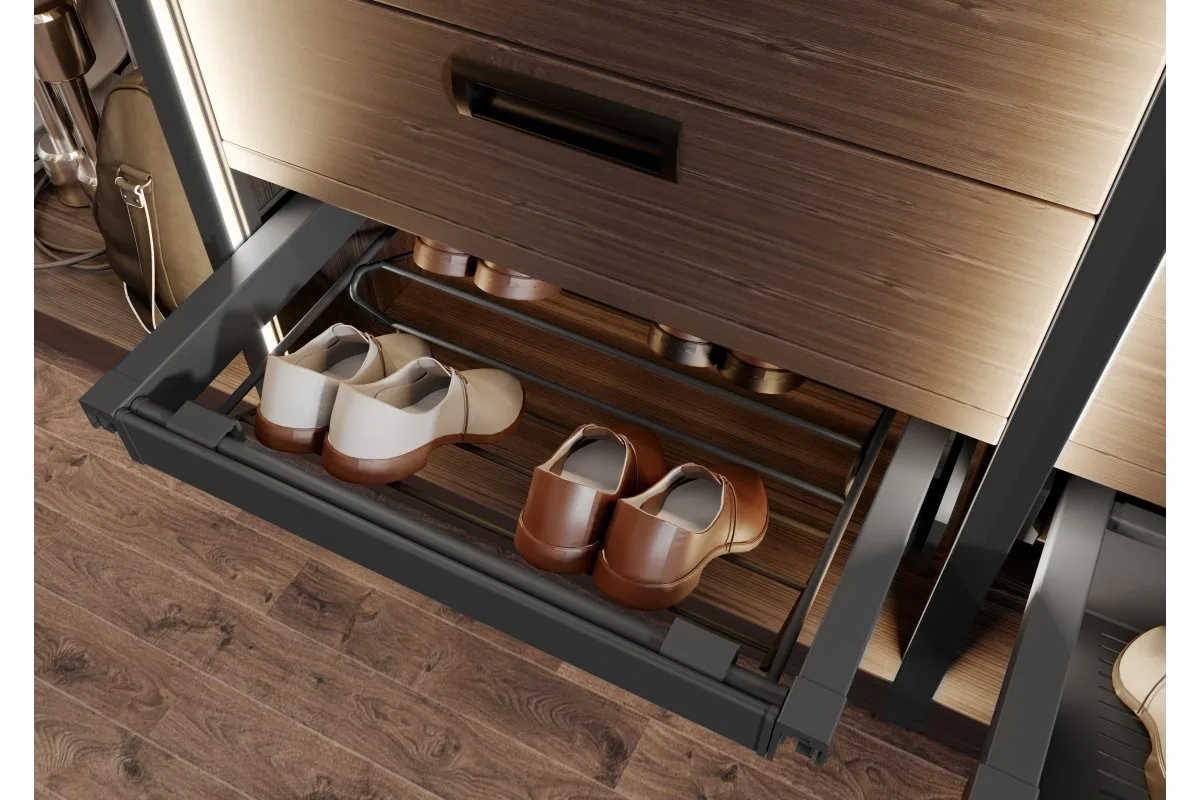 Полка для обуви GTV ELITE 800мм графит