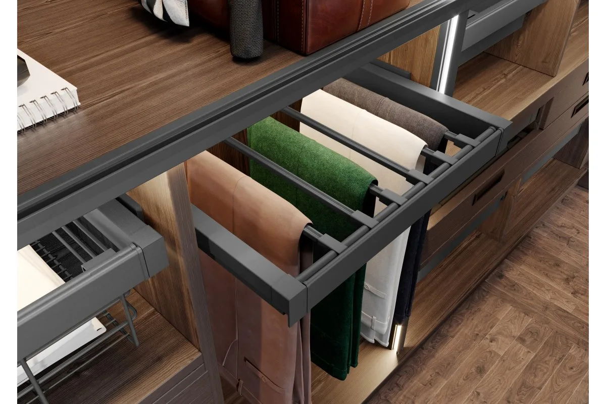 Вешалка для брюк ELITE 800 мм, графит