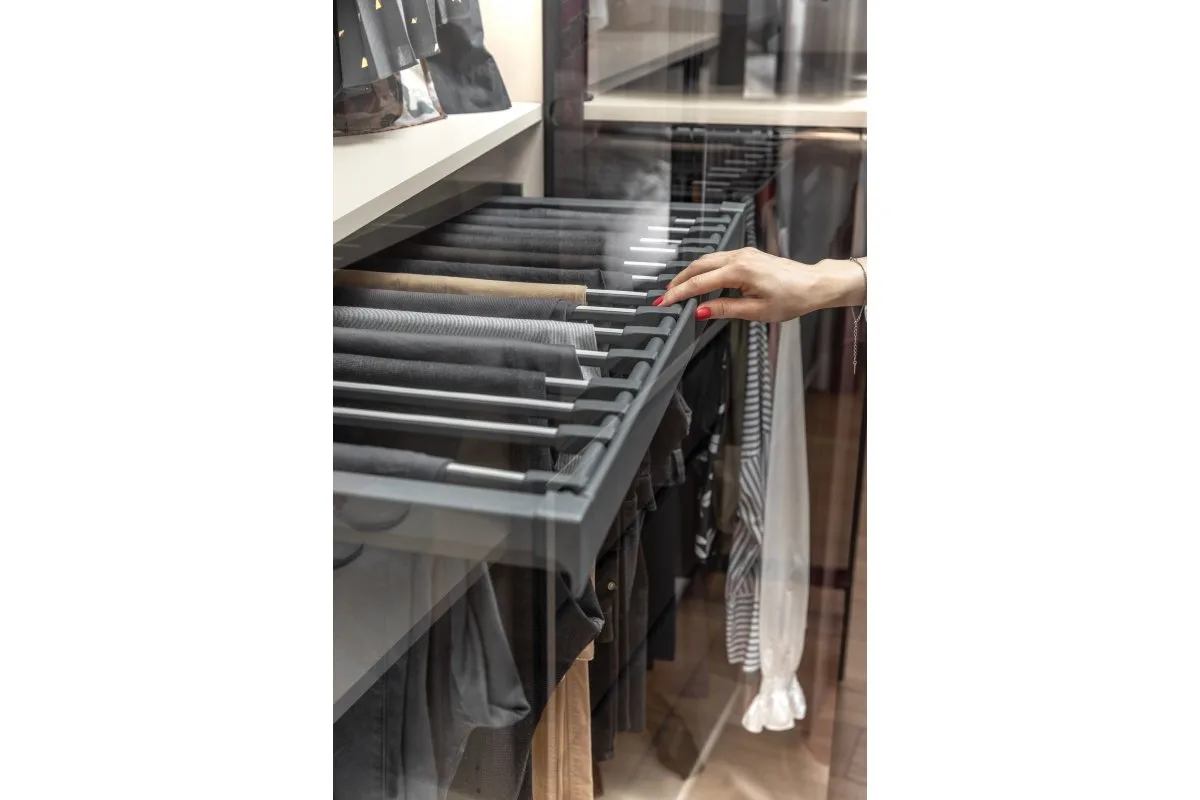 Вешалка для брюк ELITE 800 мм, графит