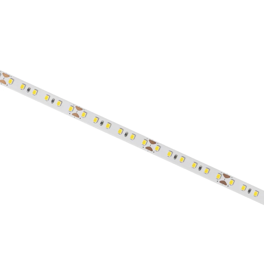 Лента светодиодная - 9,6W/m, 24V, 8мм, 2835, 120 д/м, IP20, теплый белый (3000K), CRI>70, 800 Lm, 5м, CZ