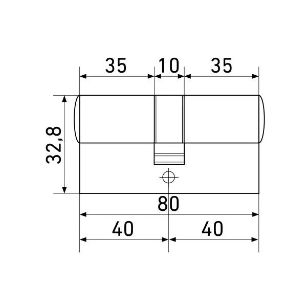 Стандарт MAX 80 (40х40) SN 5кл перф.ключ ключ Цилиндровый механизм(100 10)