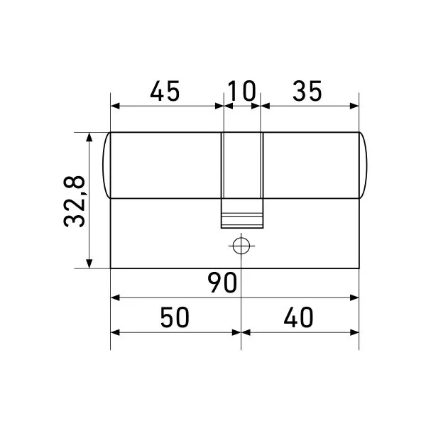 Стандарт MAX 90 (40х50) SN 5кл перф.ключ ключ Цилиндровый механизм(80 10)