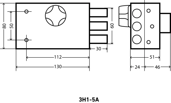 АЛЛЮР ЗН 1-5А Замок накладной