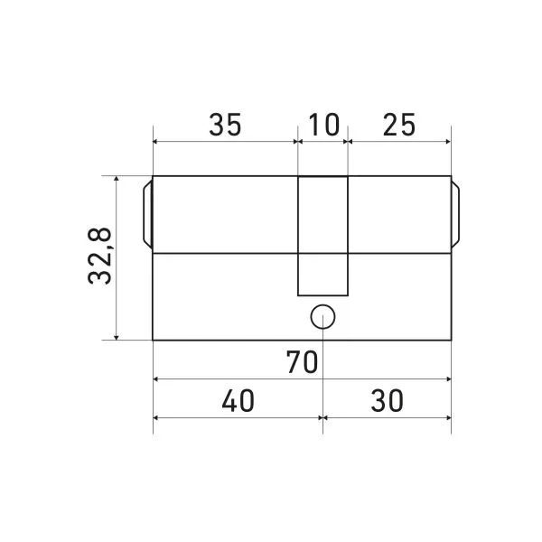 Стандарт MAX 70 (30х40) SN 5кл перф.ключ ключ Цилиндровый механизм(100 10)