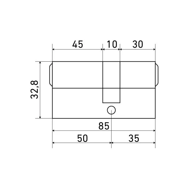 Стандарт MAX 85 (35х50) SN 5кл перф.ключ ключ Цилиндровый механизм(80 10)