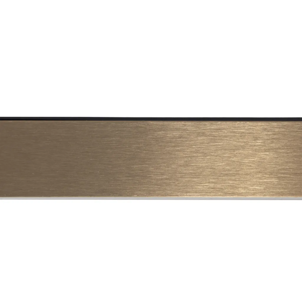 Штанга гардеробная прямоуг. FAME LUMI L-1000 с демпфером, латунь браш AKS