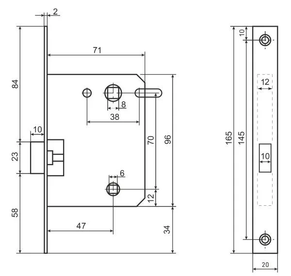 АЛЛЮР АРТ L7050-MS BL матовый черный магнитная без ручек с фиксатором Защёлка