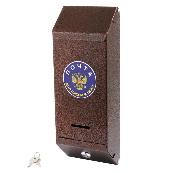 Ящик почтовый Столбик с замком (медь)