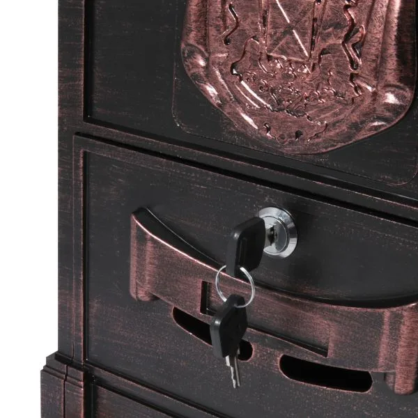 Ящик почтовый № 4010В старая медь