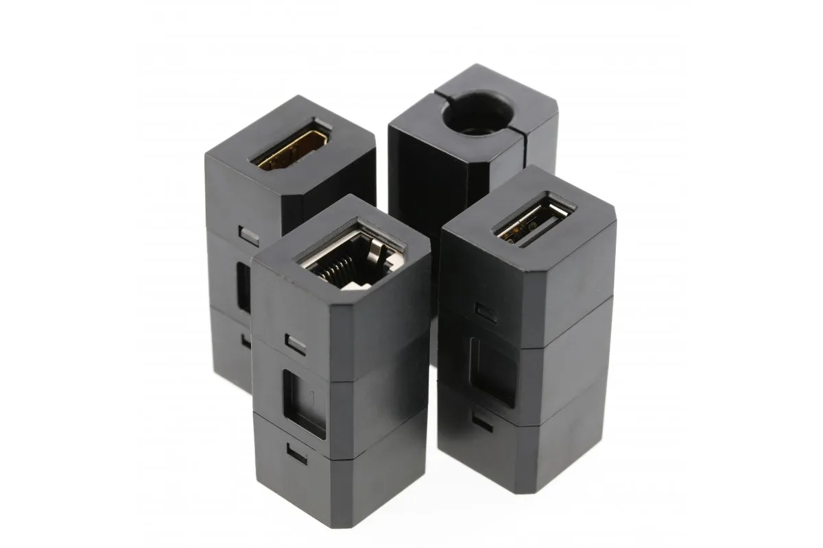 Удлинитель врезной CHARGER PLUS (1 гнездо 220V, 2хUSB, HDMI, RJ45), черный