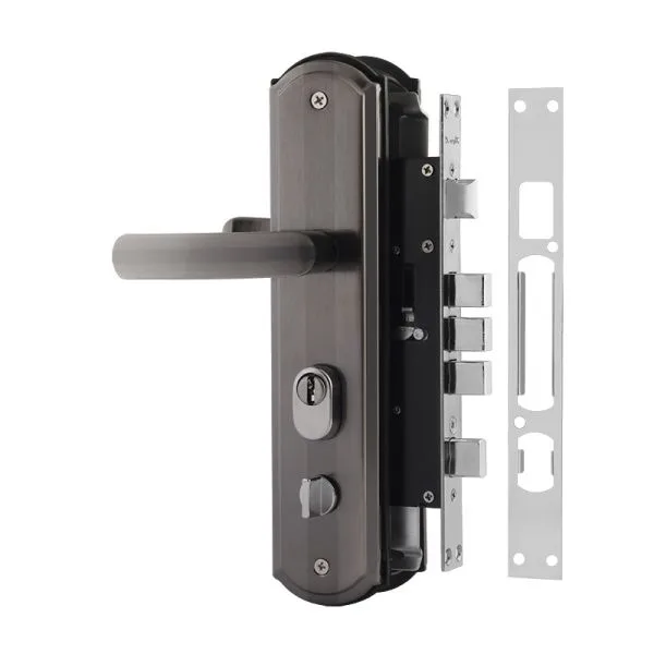 Замок в сборе LS для китайских дверей ЗВ1-09-CP ручка LS 222 R