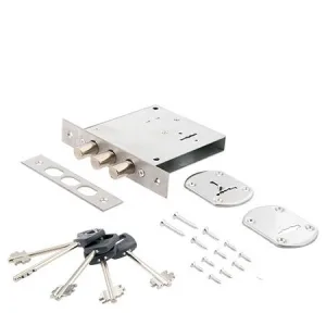 Замок врезной сувальдный Avers R34 S6-CR (5 keys shank 50mm)