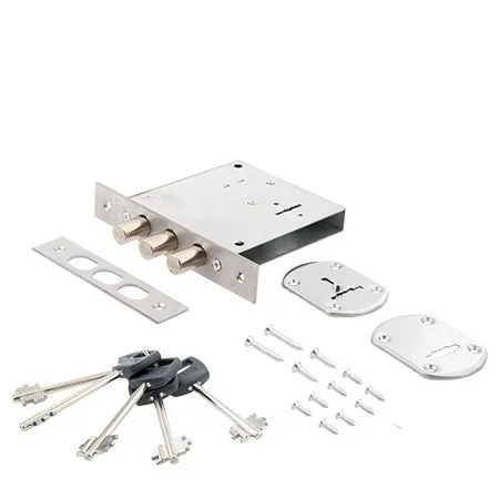 Замок врезной сувальдный Avers R34 S6-CR (5 keys shank 50mm)