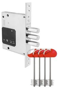 Замок врезной сувальдный MDV25 S-60.00.3R16 4key