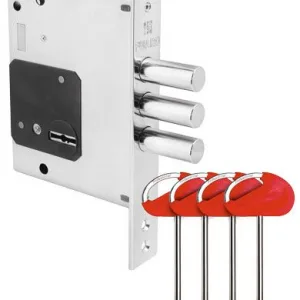 Замок врезной сувальдный MDV25 S-60.00.3R16 4key