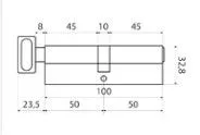 Цилиндровый механизм LS 100 С-CR (box)