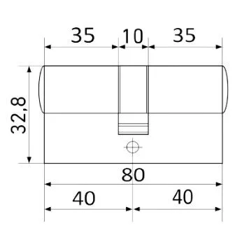 Цилиндровый механизм LS 80-CR (box)