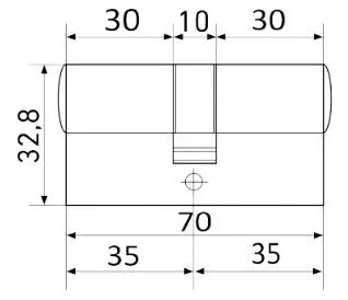 Цилиндровый механизм LS 70-CR (box)