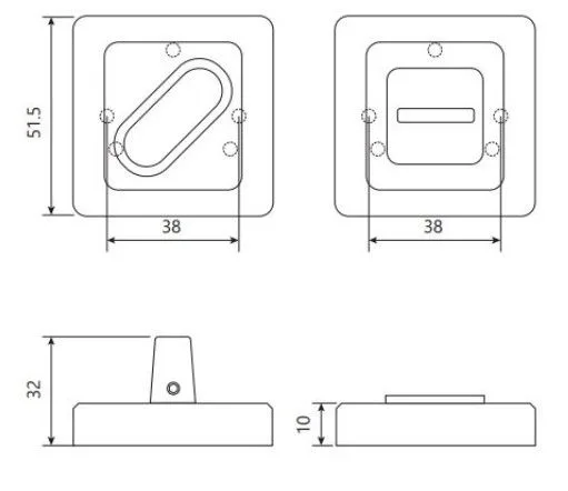 Фиксатор Code Deco WC-2207-GRF