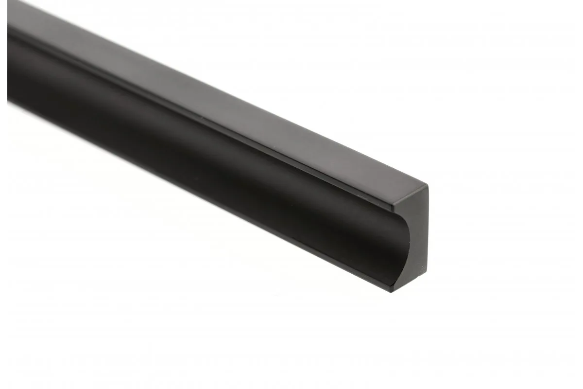 Ручка мебельная GROOVE LONG L-1200мм, черный матовый
