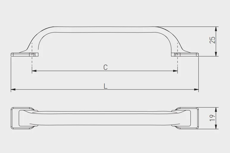 Ручка мебельная RETRIS L-128мм, античное серебро