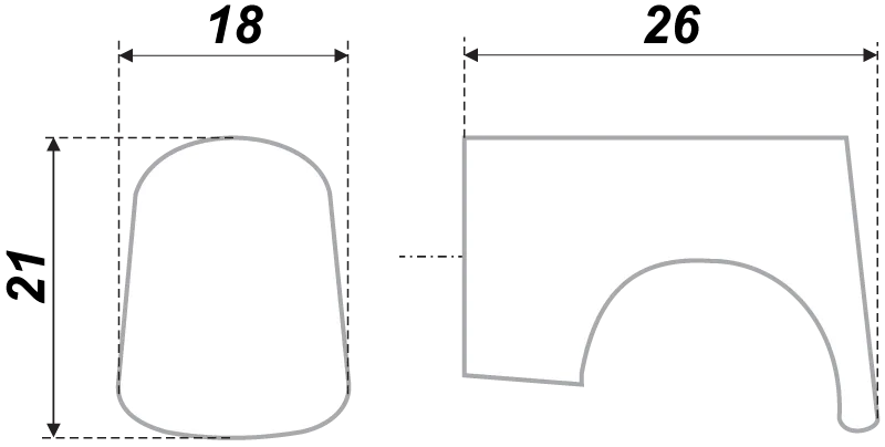 Мебельная ручка RC007GP.4