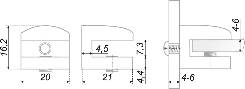 Полкодержатель P512GP.2