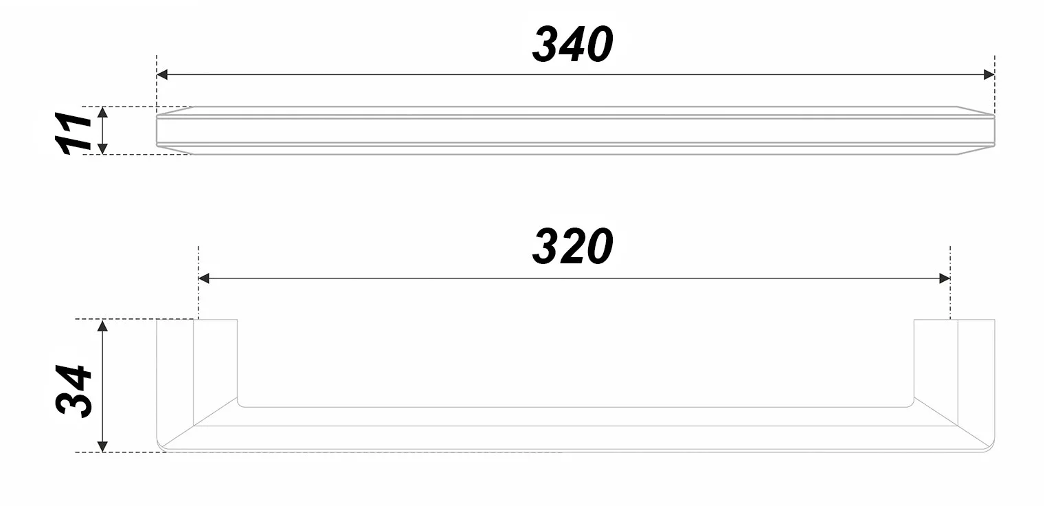 Мебельная ручка АРКАДА RS285BSN/SC.4/320