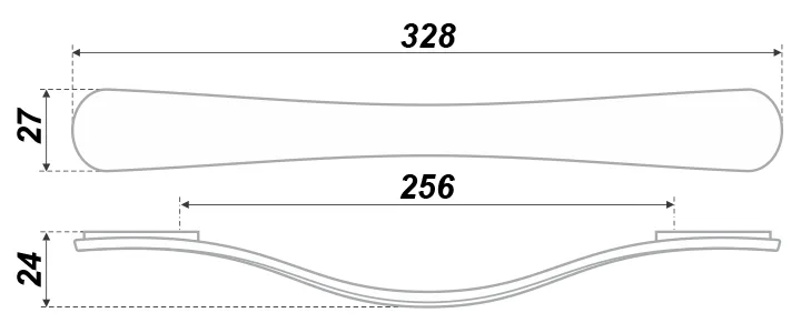 Мебельная ручка RS063CP.3/256