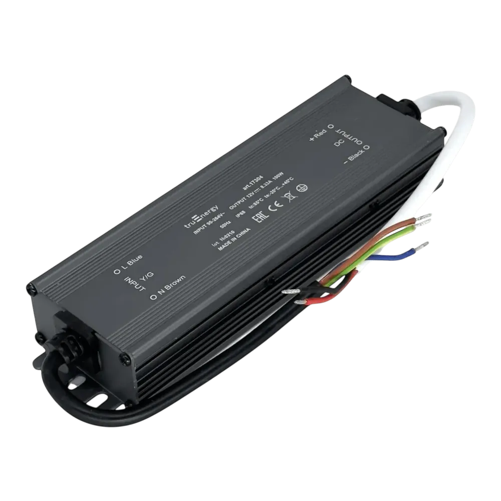 Блок питания для светодиодной ленты, серия Block Waterproof, 12V, 100W, IP68, 3 года гарантии