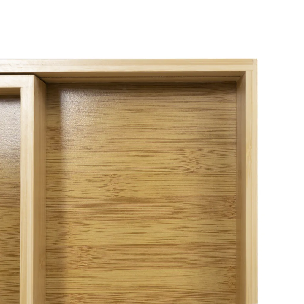 Лоток для столовых приборов BAMBOO раздвижной 520-825*470, бамбук натуральный AKS