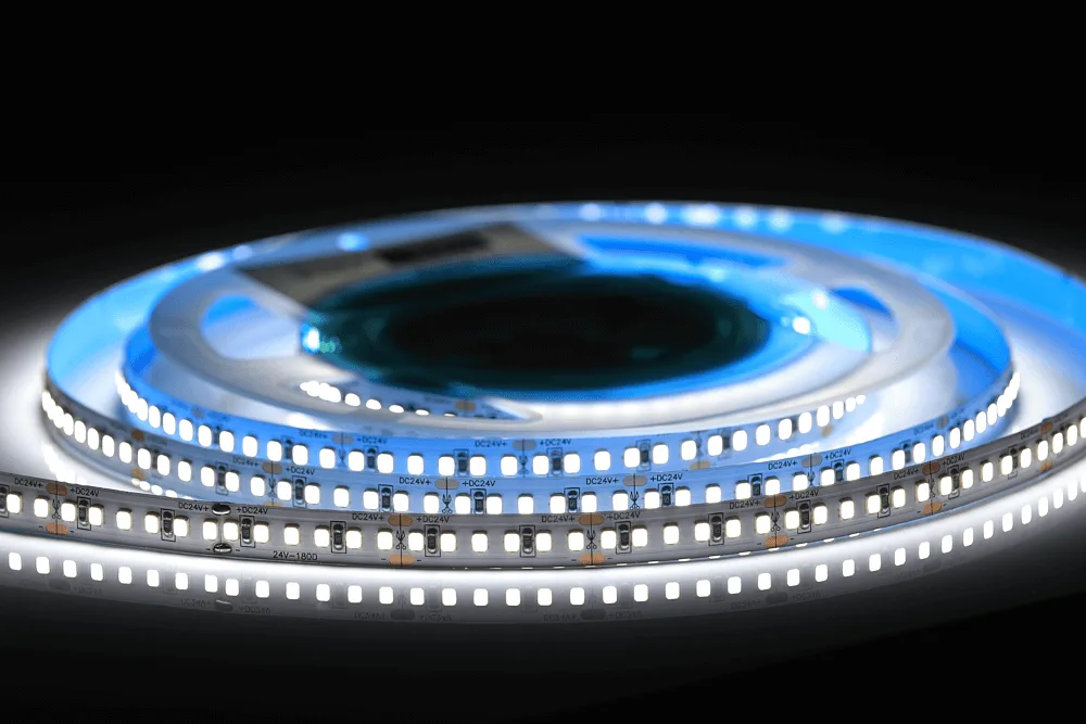 Лента светодиодная AQ LED-LINE 2835 180 LED/м 24V 14,4W/м 10 мм IP20 холодный белый 5 м