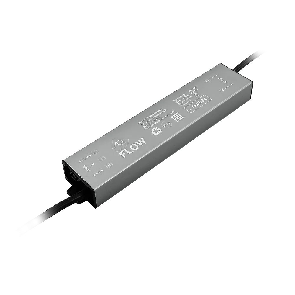 Блок питания AQ FLOW 220V/24V IP67 60W
